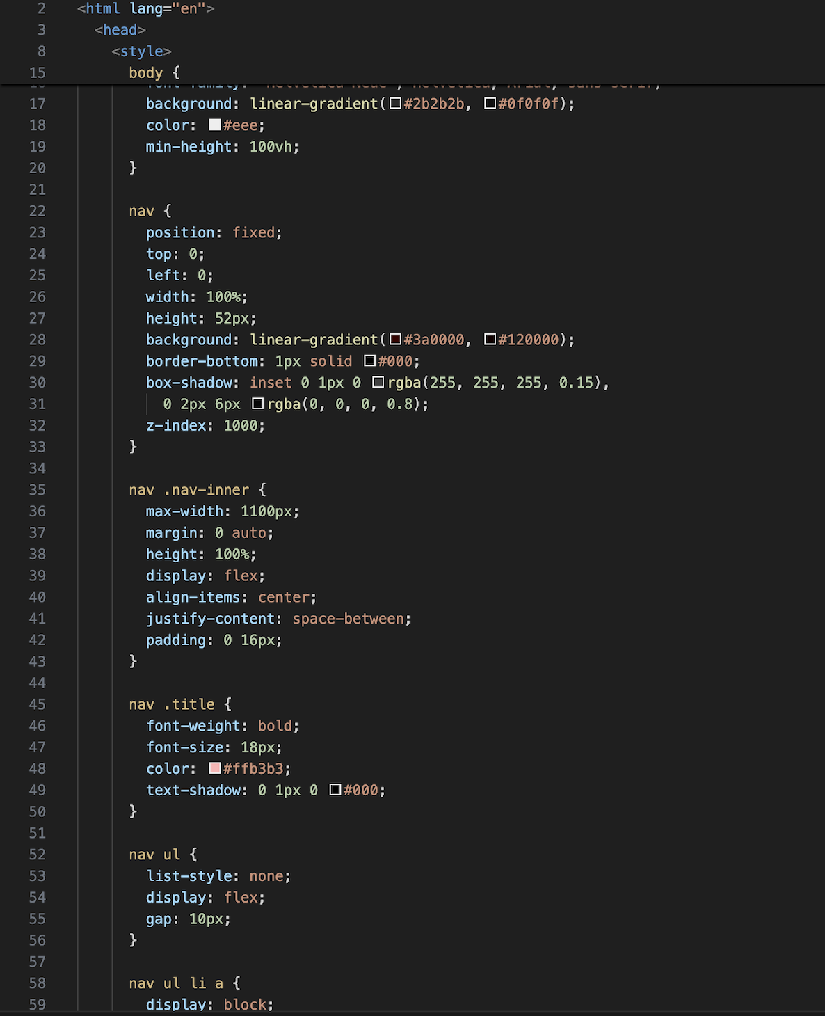 Web Devolopment Code